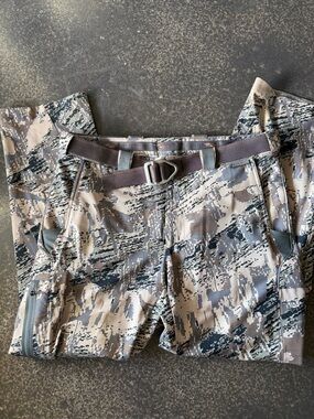 Sitka Gear Traverse Pant Optifade Open Country Men’s Size 38R With Belt